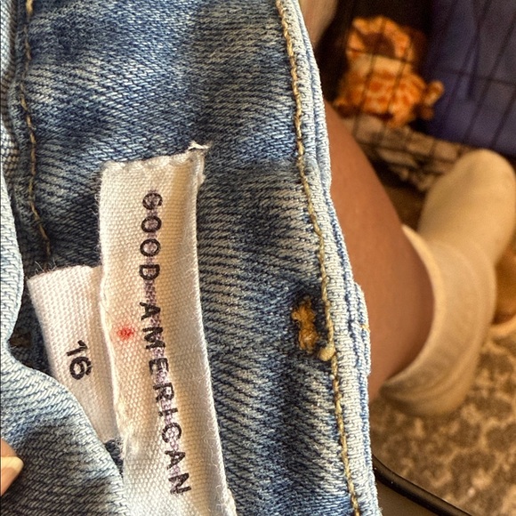 Good American Light Blue Denim Crossover Size16 - Picture 7 of 7